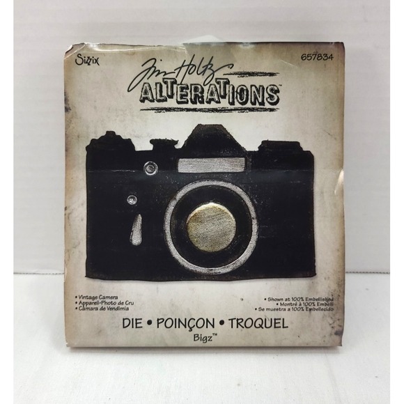 Sizzix Other - Sizzix Bigz Die Tim Holtz Alterations Vintage Camera 657834
